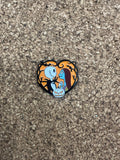 The Nightmare Before Christmas Jack & Sally Heart Pin Badge