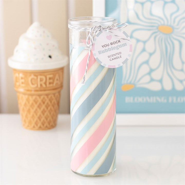 You Rock Bubblegum Scented Tube Candle