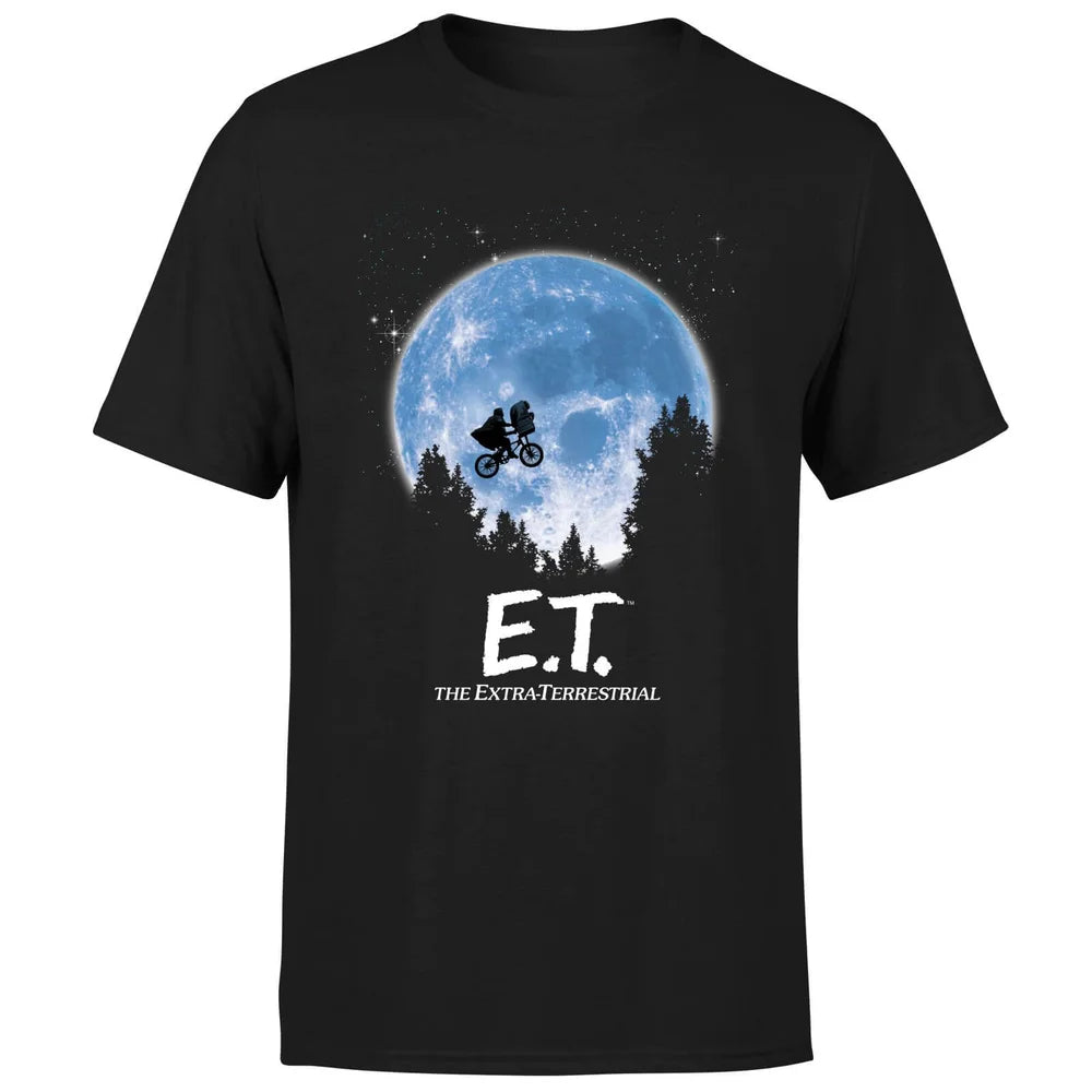 E.T. Moon Silhouette Black T-Shirt