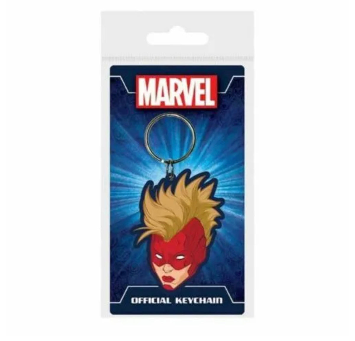 Marvel Captain Marvel Rubber Keychain