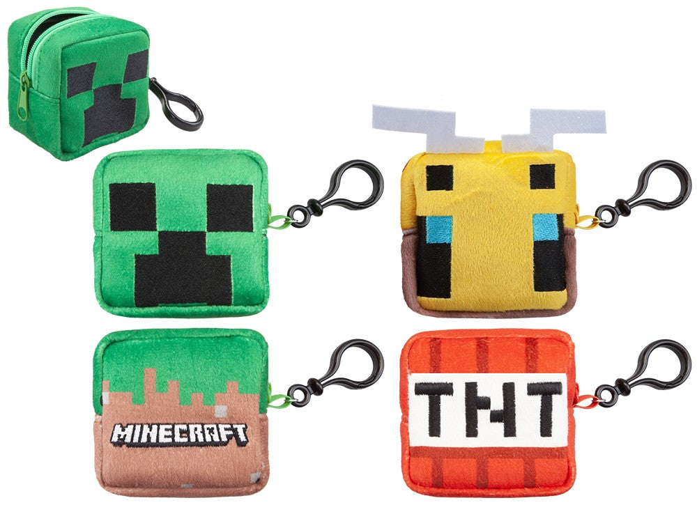 Minecraft Plush Coin Purse with Clip