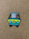 Scooby Doo In Mystery Machine Pin Badge