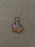 Scooby Doo With Flower Pin Badge