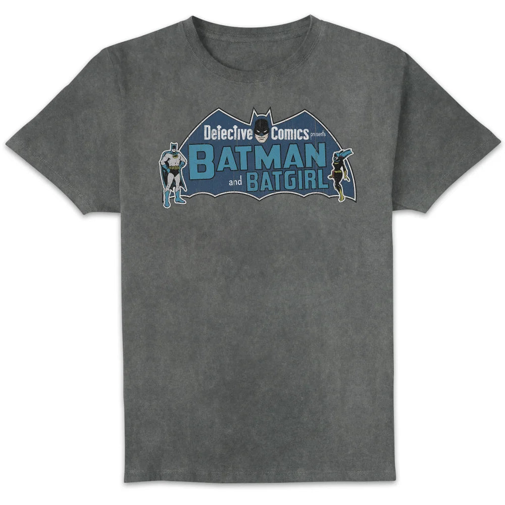 DC Comics Batman And Batgirl Black T-Shirt