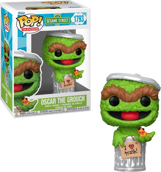 Sesame Street POP! TV Vinyl Figure Oscar the Grouch 9 cm