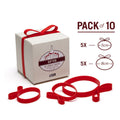 GIFTED Elastic Ribbon Bands Pack of 10