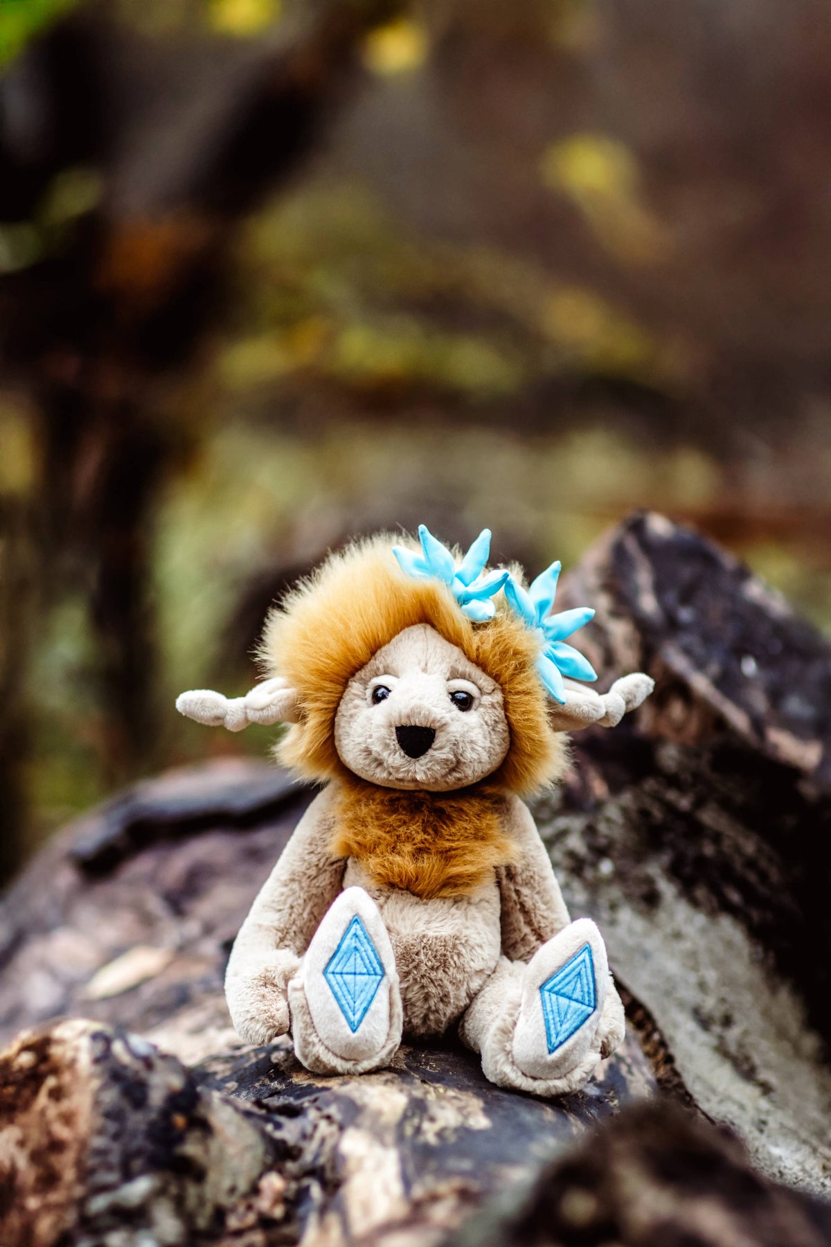 Topaz Blu Soft Plush Toy Teddy Bear Troll