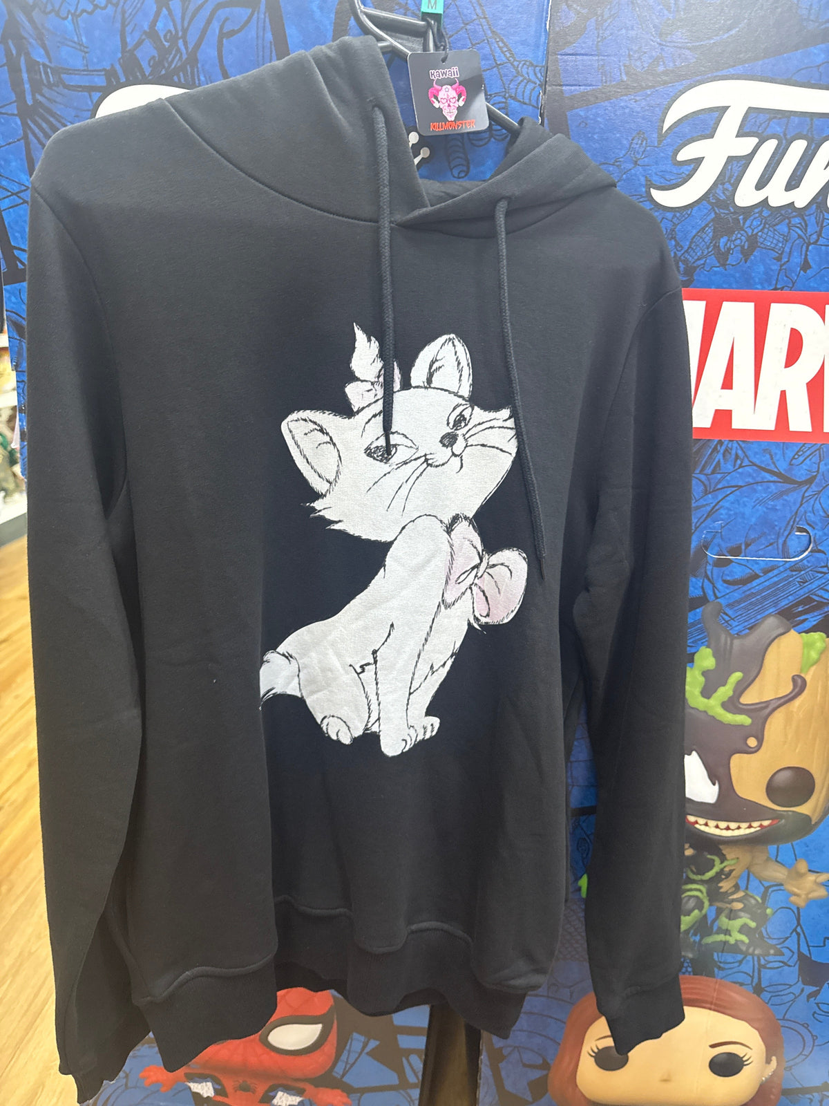 Disney Aristocats Marie Black Hoodie