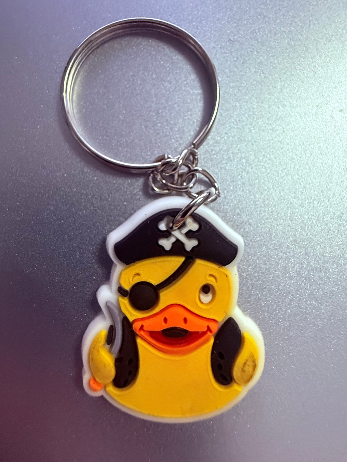 Pirate Rubber Duck PVC Keychain