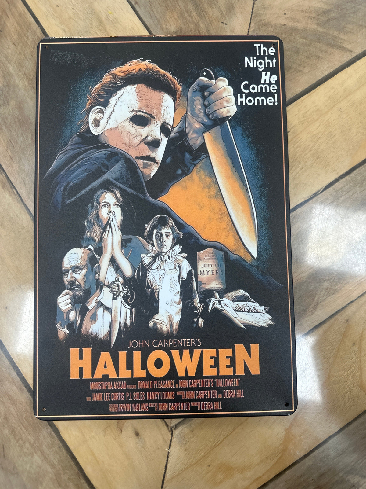Halloween Movie Poster Vintage Tin Sign