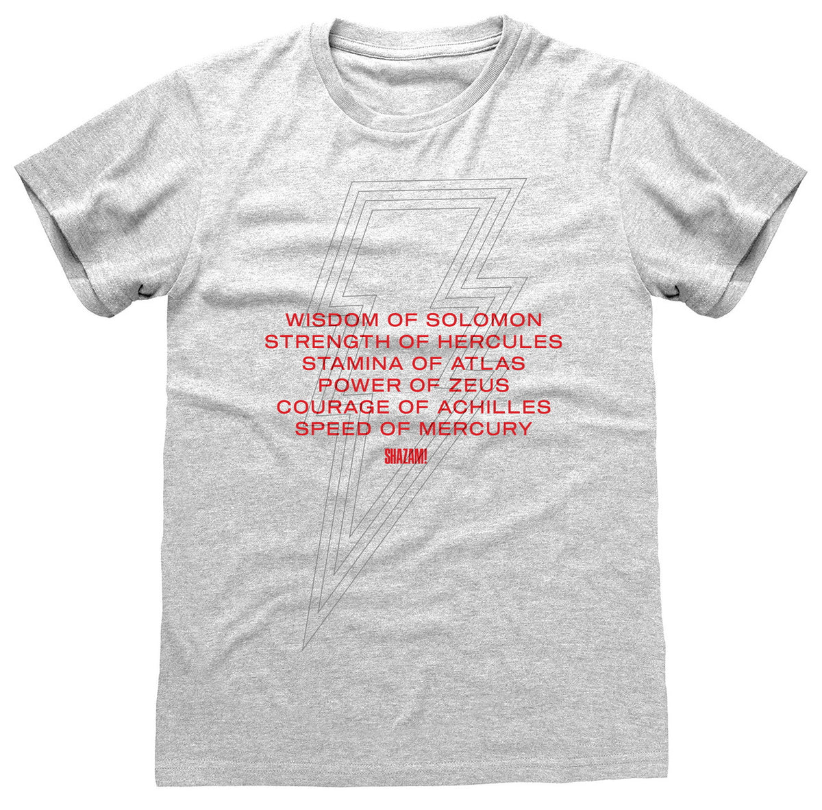 DC Shazam! Fury Of The Gods Grey T-Shirt
