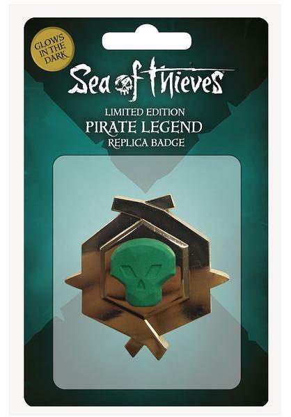 Sea Of Thieves Glow In The Dark Limited Edition Pirate Legend Replica Badge
