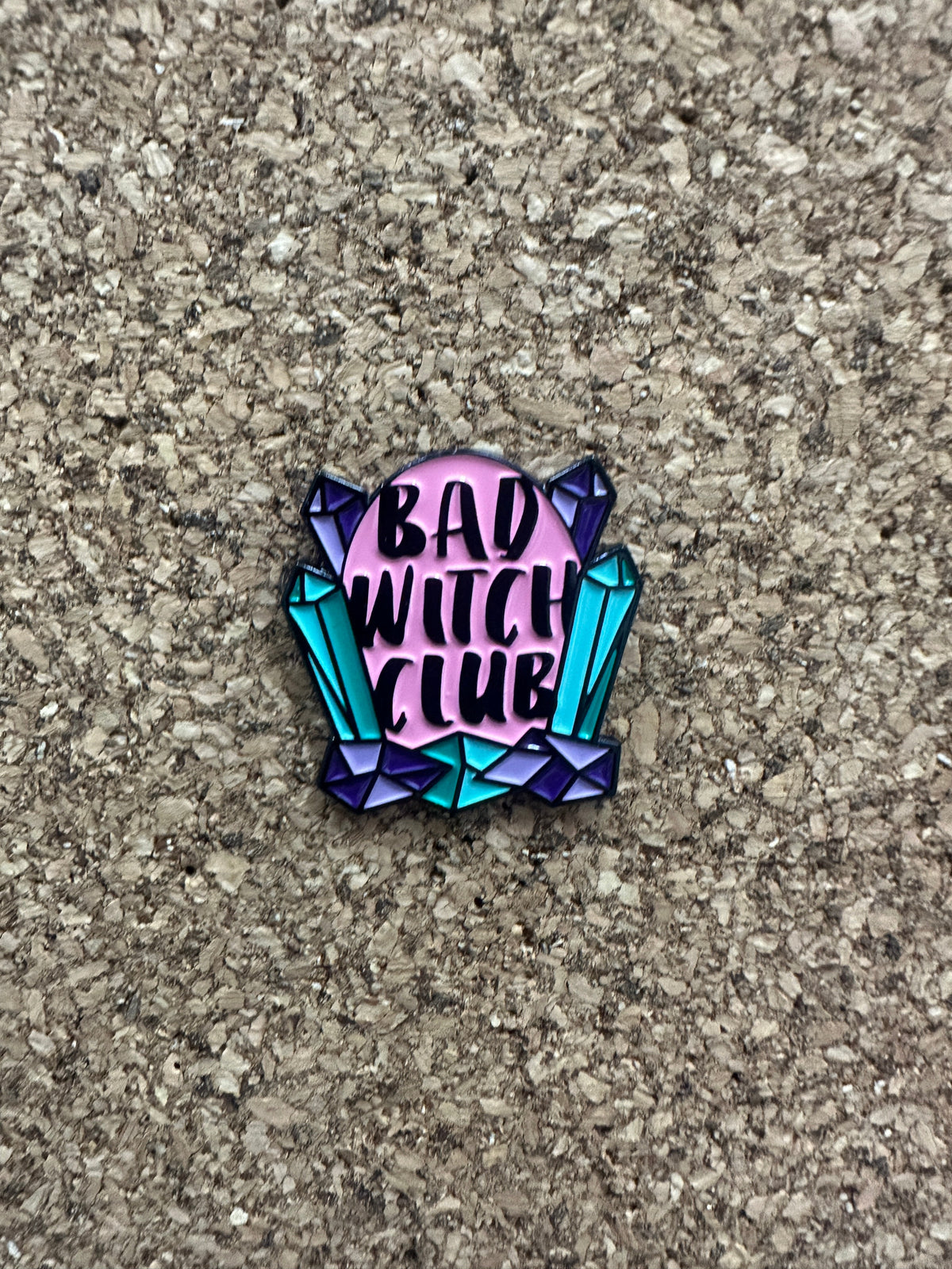 Bad Witch Club Crystals Pin Badge