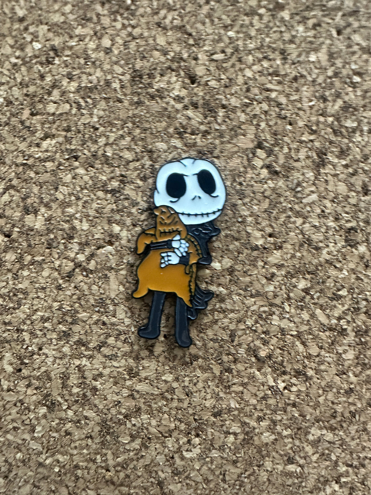 The Nightmare Before Christmas Jack with Oogie Boogie Plush Pin Badge