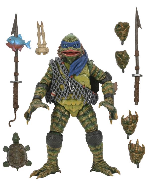 Teenage Mutant Ninja Turtles x Universal Monsters Leonardo As The Creature From The Black Lagoon Ultimate Figure