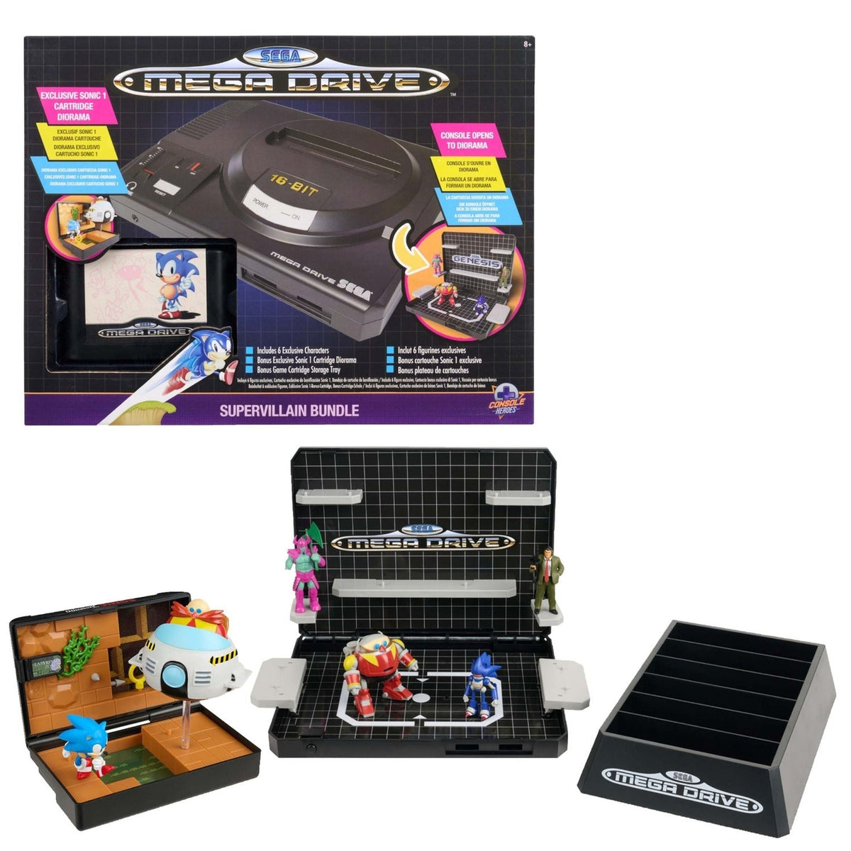 Sega Mega Drive Sonic Supervillain Bundle Diorama