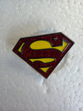 Superman Glitter Logo Pin Badge