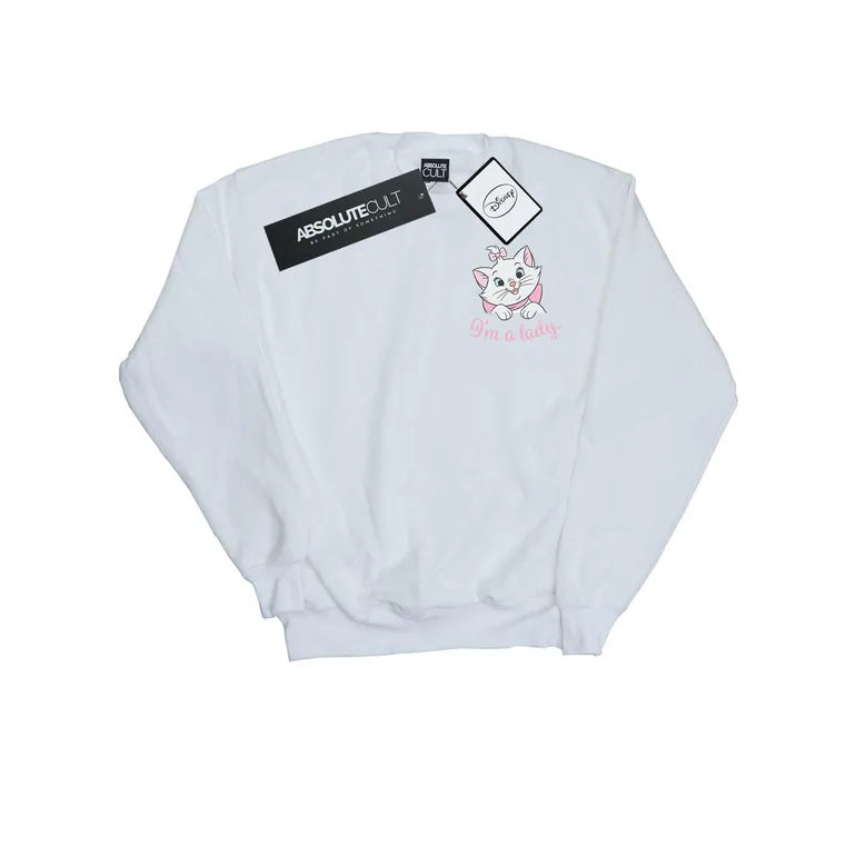 Disney The Aristocats Marie I’m A Lady White Sweatshirt