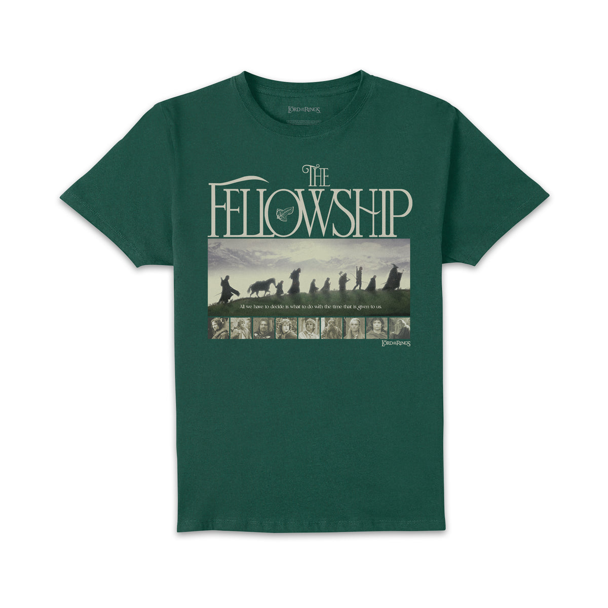 Lord Of The Rings The Fellowship Green T-Shirt