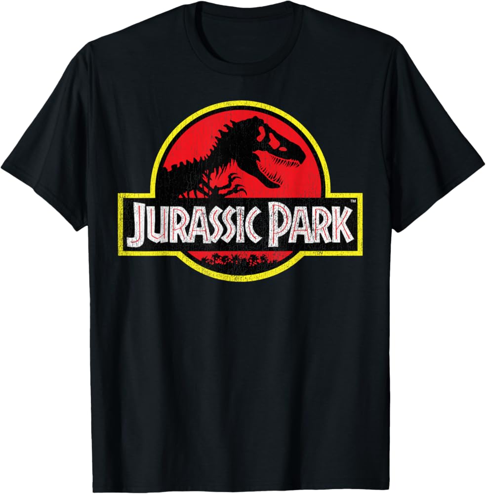 Jurassic Park Logo Black T-Shirt