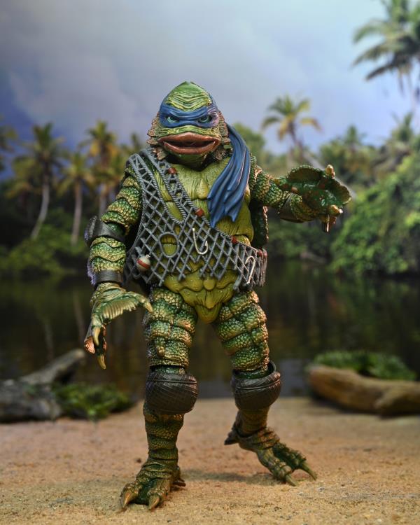 Teenage Mutant Ninja Turtles x Universal Monsters Leonardo As The Creature From The Black Lagoon Ultimate Figure