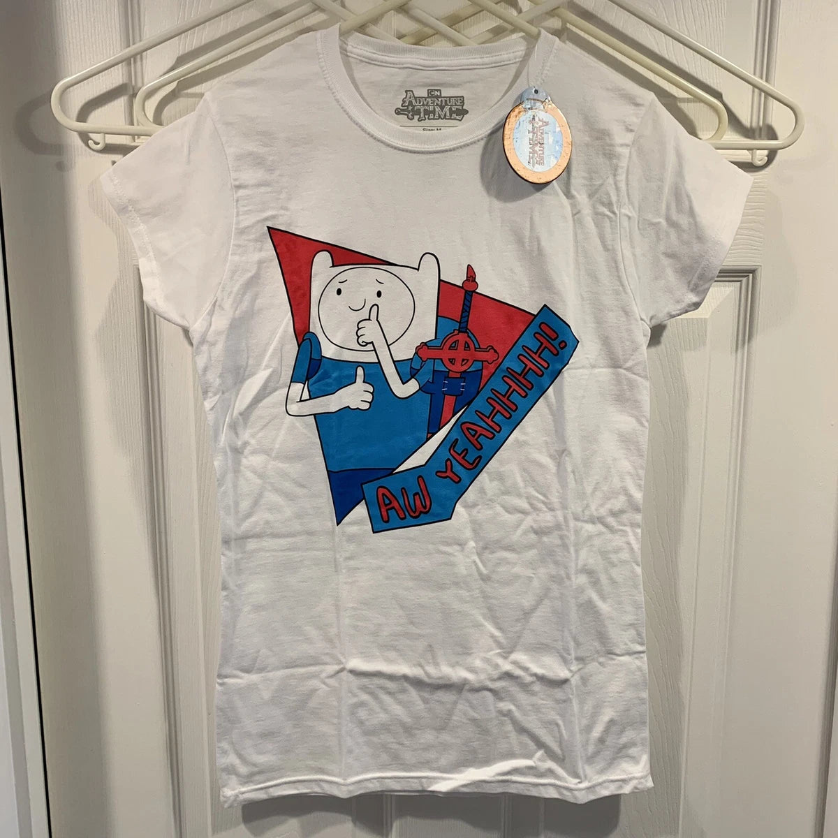 Adventure Time Aw Yeahh! White T-Shirt