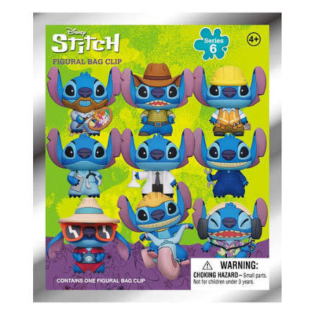 Disney Stitch 3D Figural Bag Clip Series 6 Blind Bag