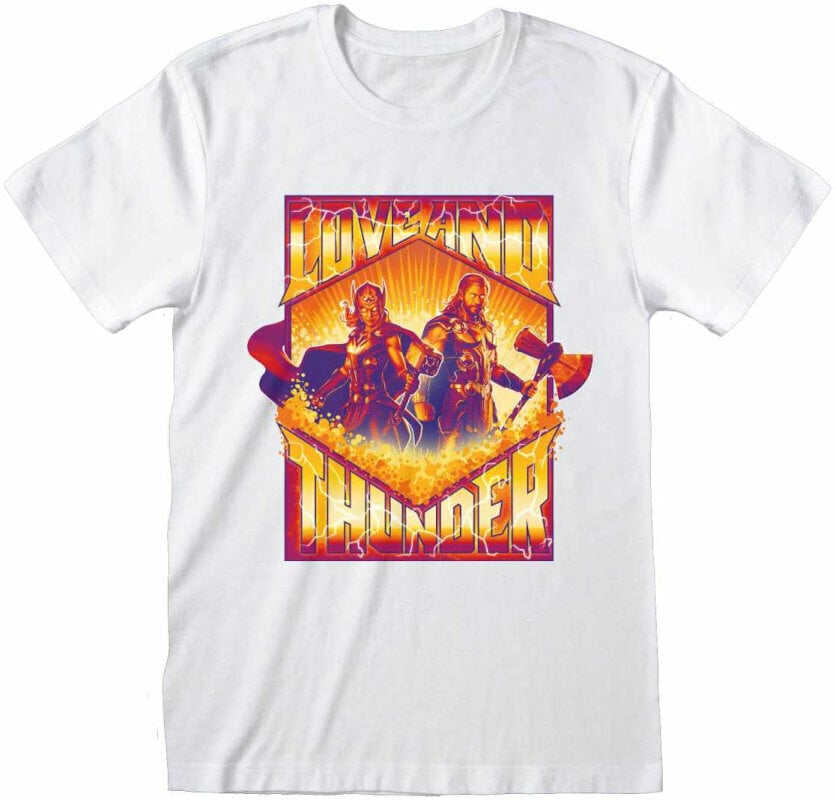 Marvel Thor Love And Thunder Team Stance White T-Shirt