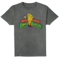 Power Rangers Retro Logo Grey T-Shirt