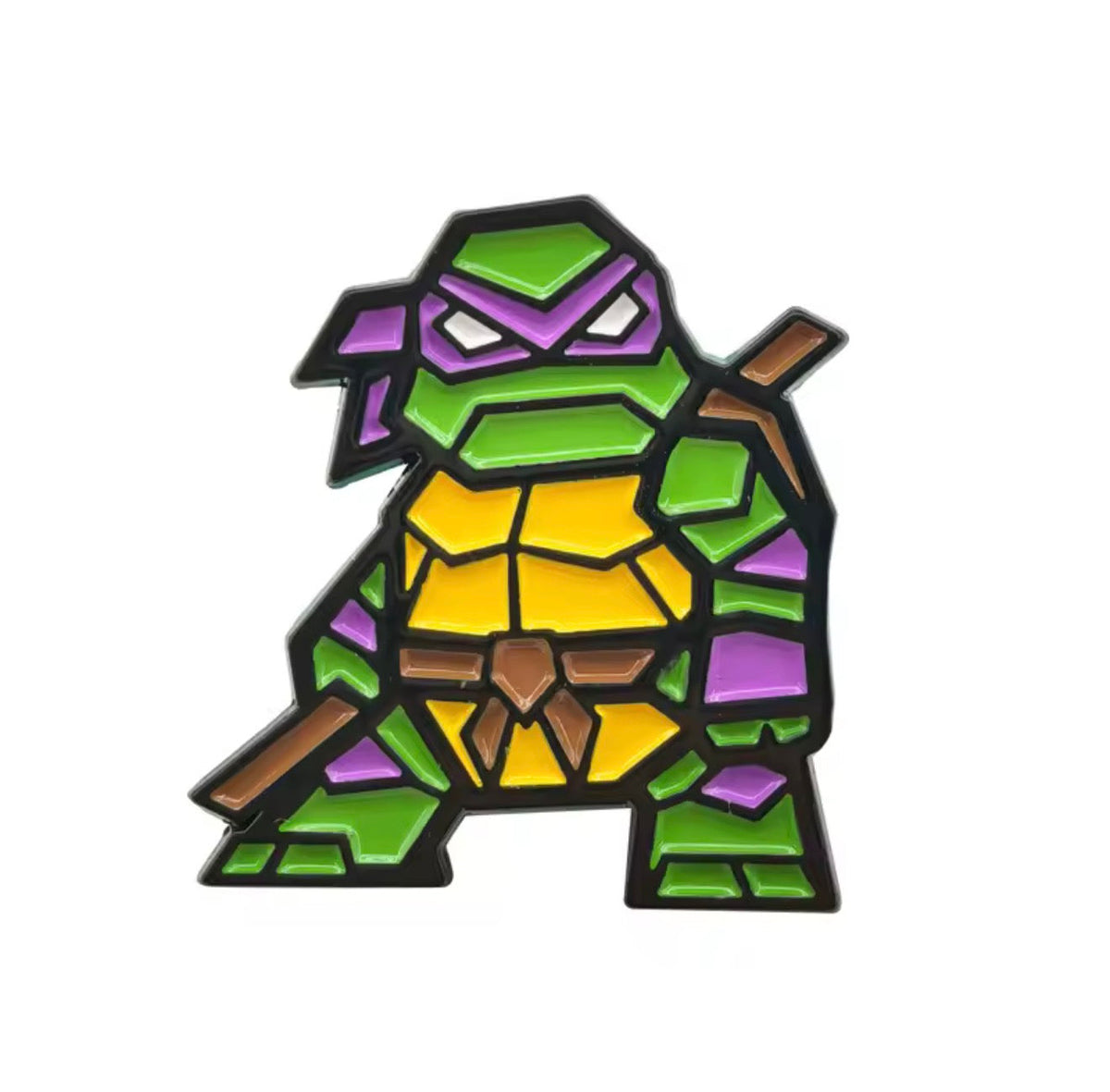 Teenage Mutant Ninja Turtles Donatello Geometric Pin Badge
