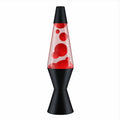 Lava Lamp 14.5â€ Red, Clear & Black