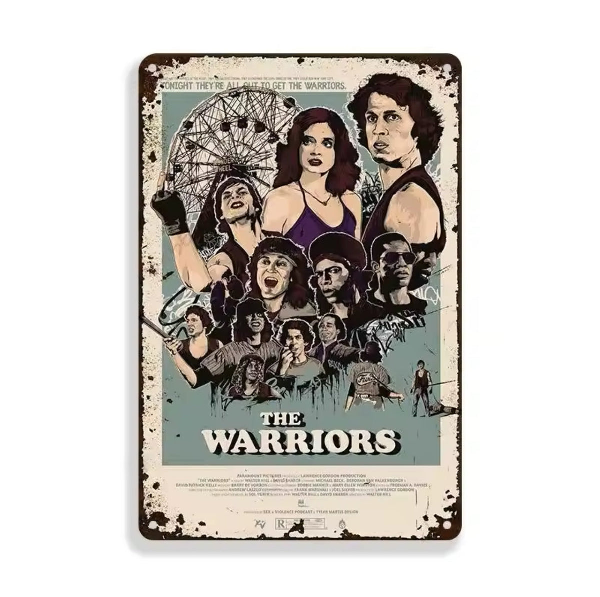 The Warriors A4 Vintage Tin Sign