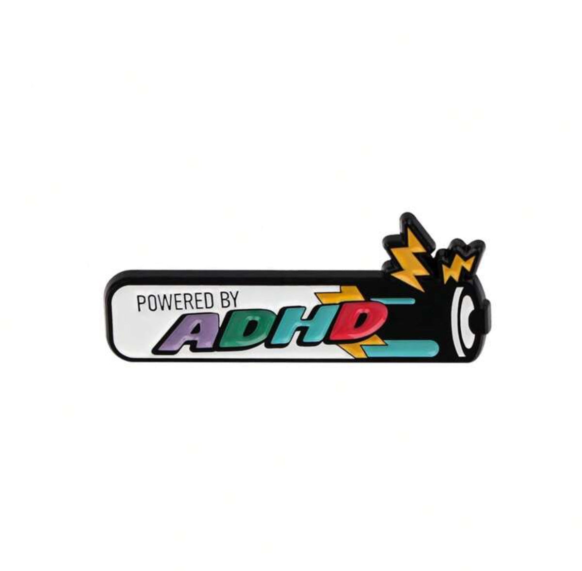 Powered by ADHD Pin Badge