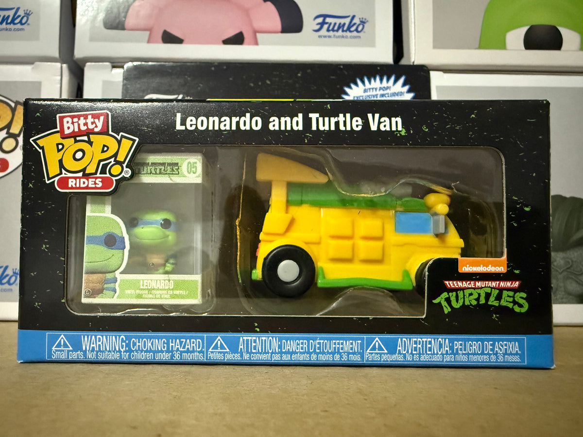Teenage Mutant Ninja Turtles Leonardo and Turtle Van Funko Pop! Rides 2.5cm Vinyl Figure