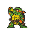 Teenage Mutant Ninja Turtles Michelangelo Geometric Pin Badge