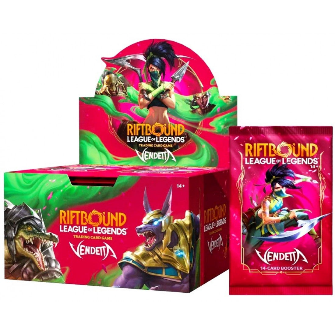 League of Legends Riftbound: Vendetta Trading Card Game Booster Pack