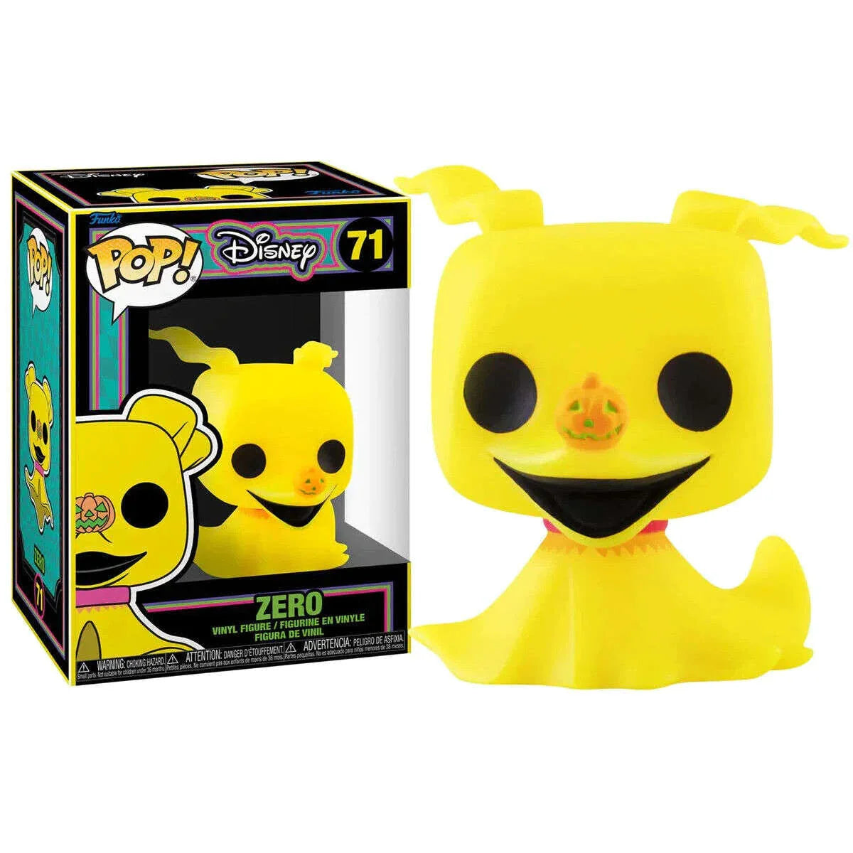 The Nightmare Before Christmas 71 Zero Blacklight Funko Pop! Vinyl Figure