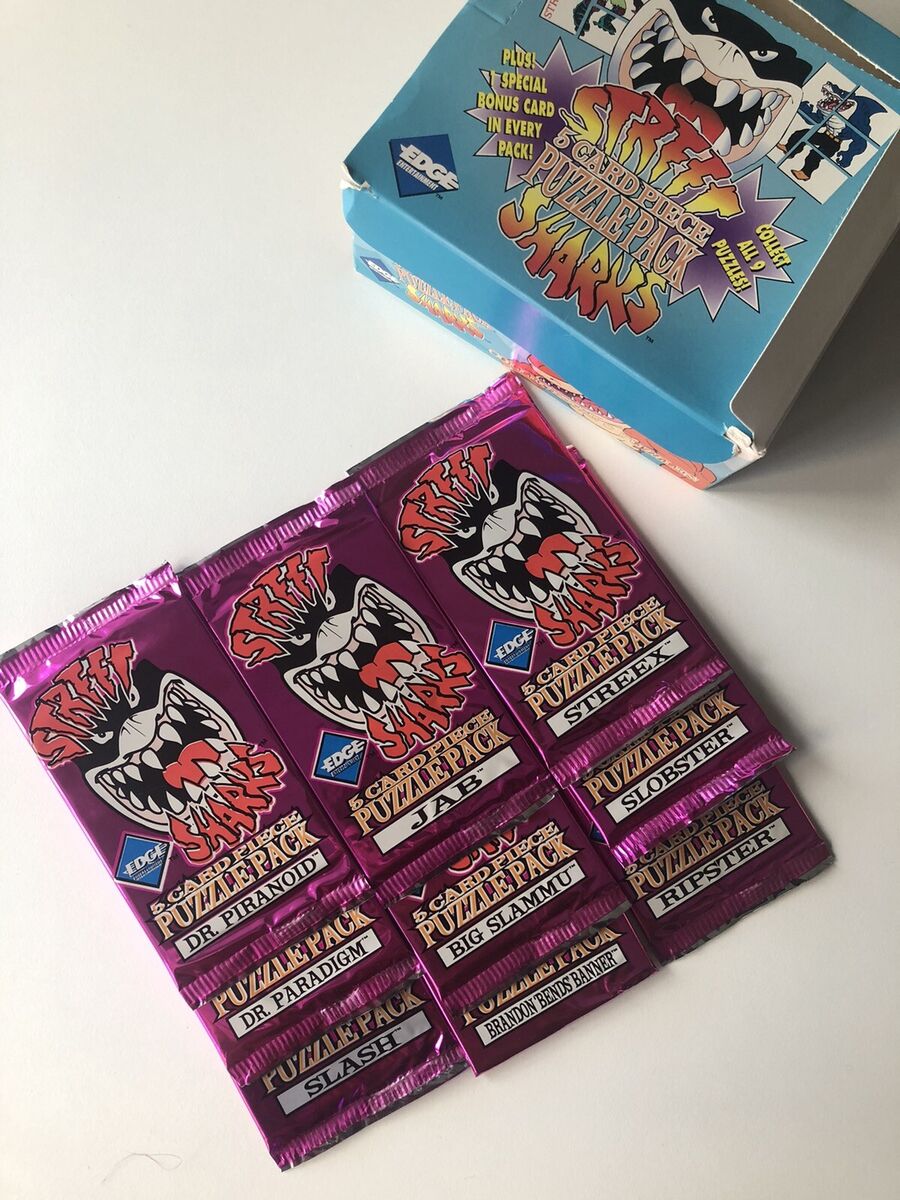 Street Sharks 5-Card Piece Puzzle Pack