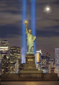 Statue of Liberty 9/11 3D XL Lenticular Poster