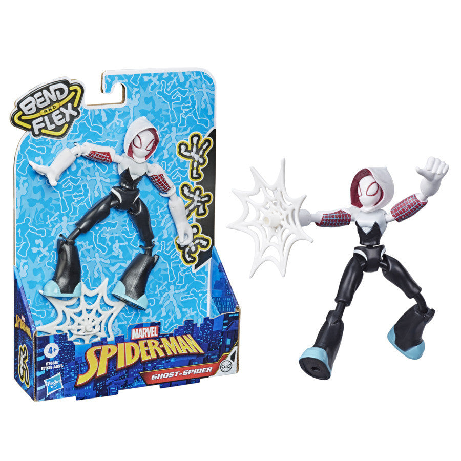 Marvel Spider-Man Ghost-Spider Gwen Bend and Flex Figure