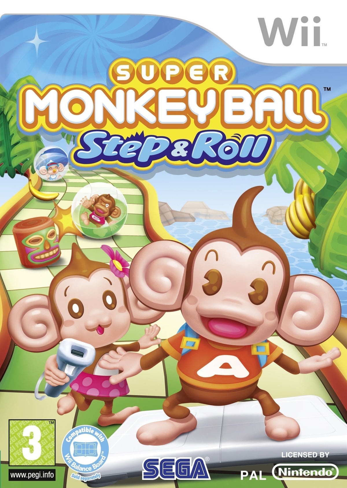 Super Monkey Ball Step & Roll Nintendo Wii Videogame