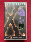 The X-Files File 1: The Unopened File VHS