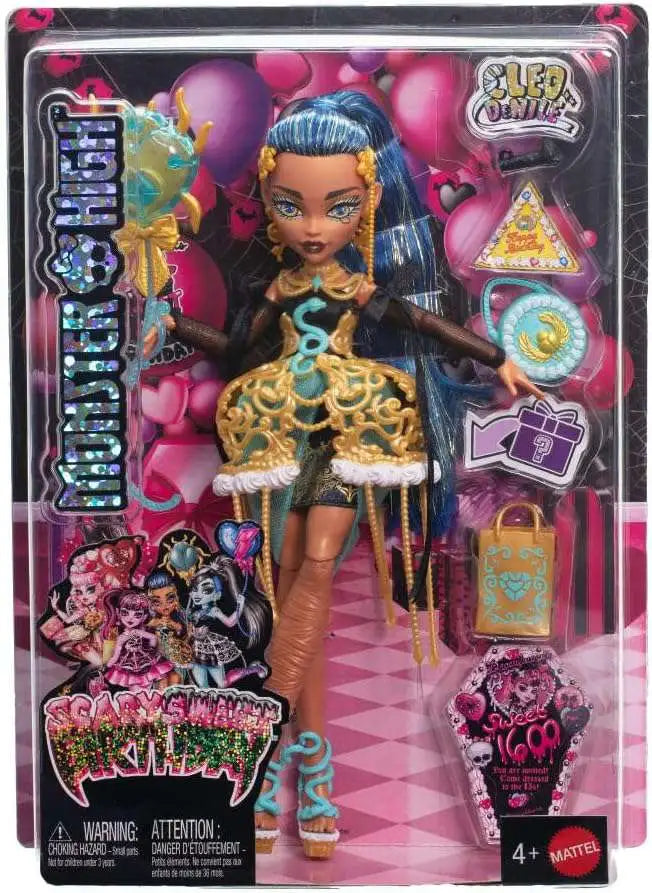 Monster High Cleo DeNile Scary Sweet Birthday G3 Doll