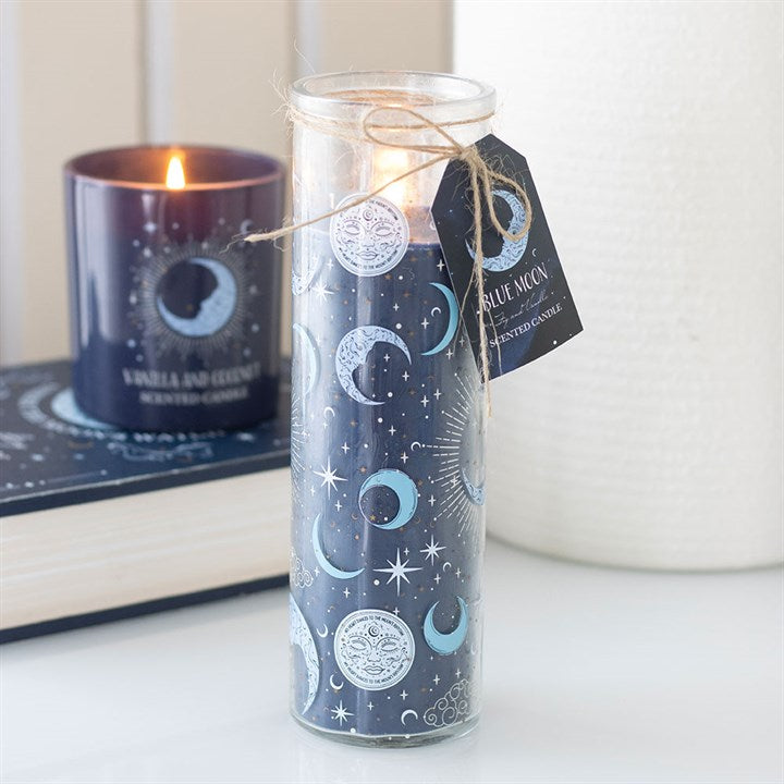Blue Moon Print Fig And Vanilla Tube Candle