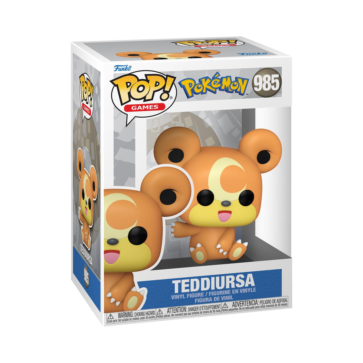 PokÃ©mon 985 Teddiursa Funko Pop! Vinyl Figure