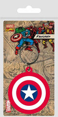 Marvel Avengers Captain America Shield Rubber Keychain