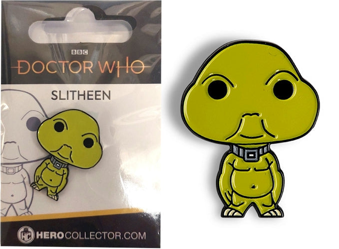 Doctor Who Slitheen Pin Badge