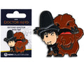 Doctor Who Second Doctor with Yeti Pin Badge