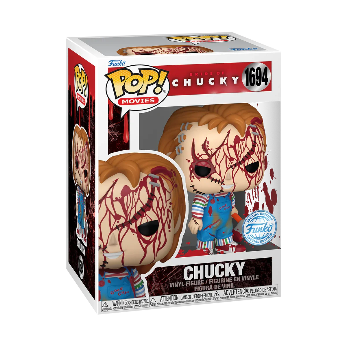 Bride of Chucky 1694 Chucky Funko Pop! Vinyl Figure Bloody Edition