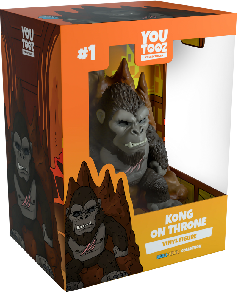 Godzilla vs Kong on Throne YouTooz Figure
